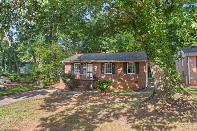 1278 Tredwell Dr, Winston-Salem, NC 27103 - ranch-style home with brick siding and crawl space