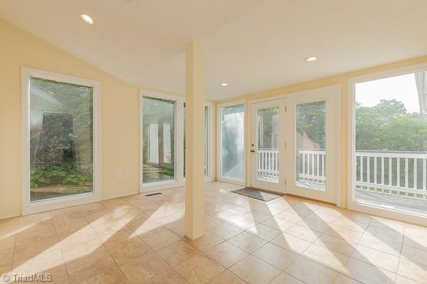 112 S Caldwell St, Salisbury, NC 28144 - entryway with tile patterned flooring and recessed lighting