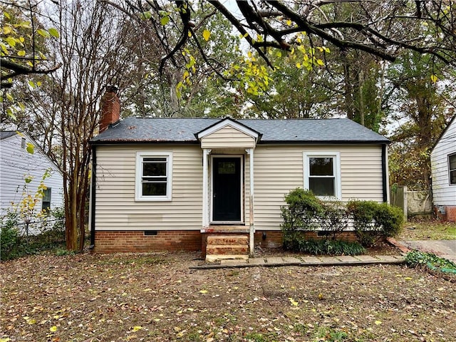 view of front of property