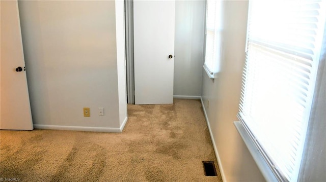 interior space with light colored carpet