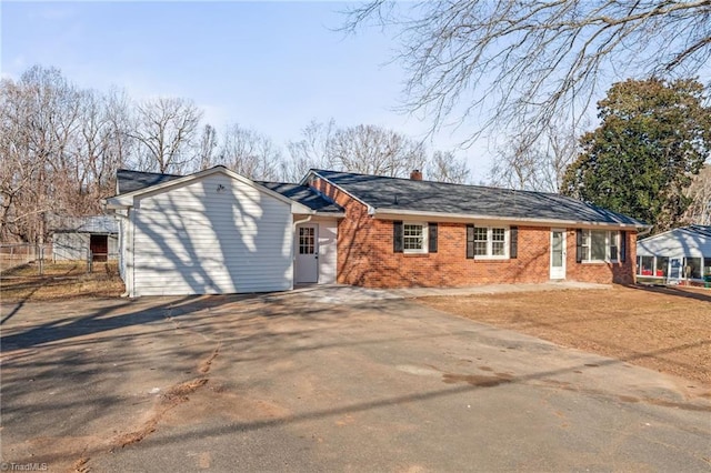 view of ranch-style home