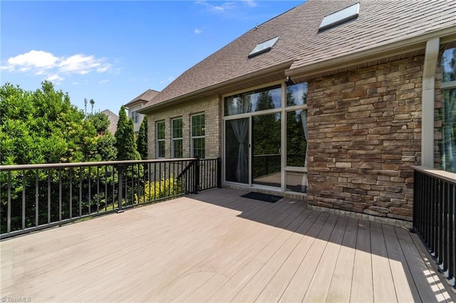 2507 Duck Club Rd, Greensboro, NC 27410 - view of wooden deck