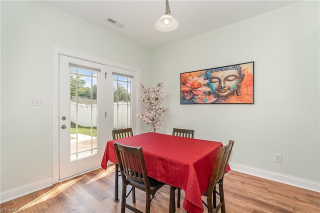 2452 Tannin Ct, High Point, NC 27265 - dining area with wood finished floors
