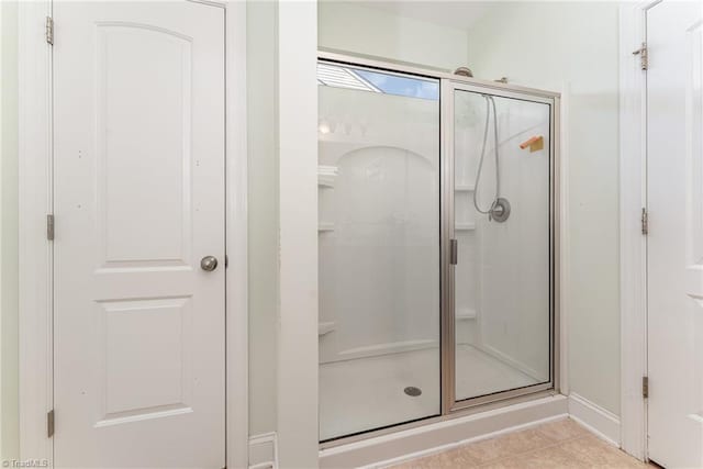 2452 Tannin Ct, High Point, NC 27265 - full bathroom featuring a shower stall and tile patterned flooring