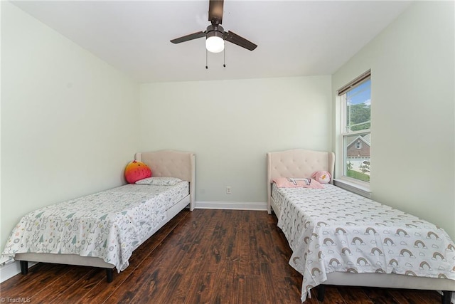 2452 Tannin Ct, High Point, NC 27265 - bedroom featuring wood finished floors and a ceiling fan