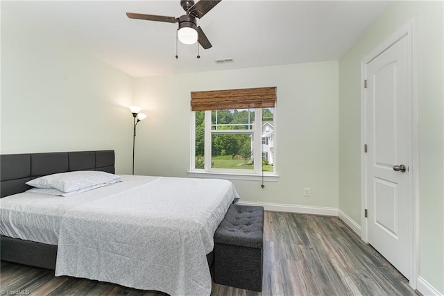 2452 Tannin Ct, High Point, NC 27265 - bedroom with wood finished floors and ceiling fan