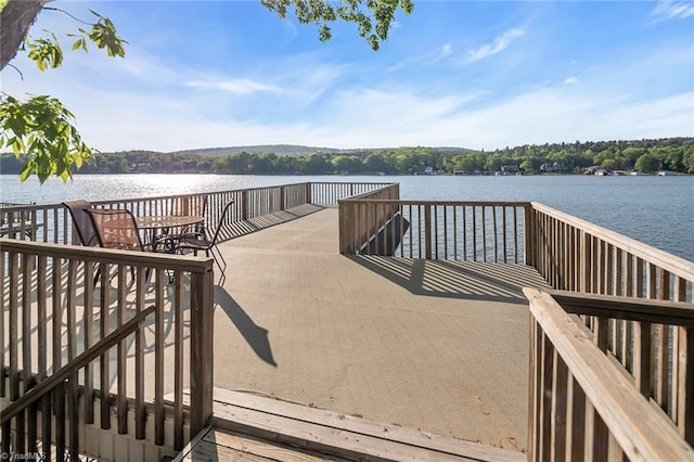338 Fairfield Ct, Mount Gilead, NC 27306 - dock area featuring a water view