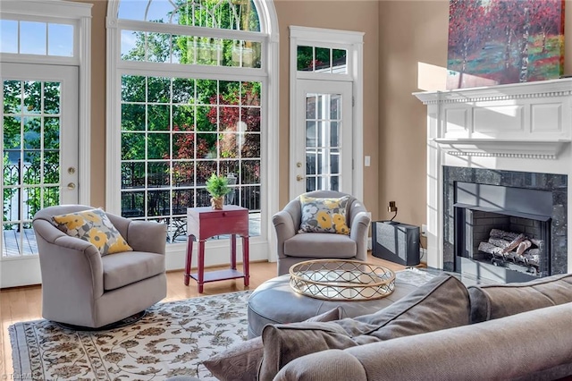 338 Fairfield Ct, Mount Gilead, NC 27306 - living room featuring wood finished floors and plenty of natural light
