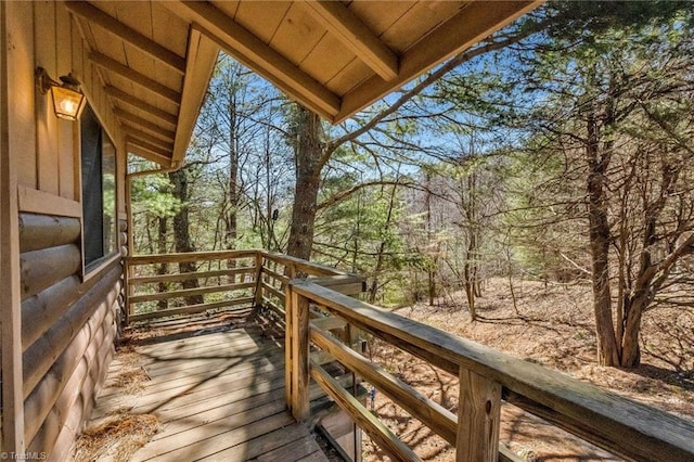 view of wooden terrace