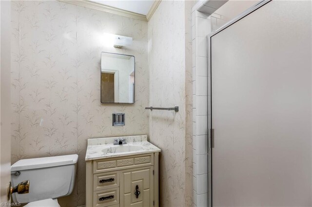 1400 Waybridge Ln, Winston-Salem, NC 27103 - full bath with vanity, toilet, and a shower stall