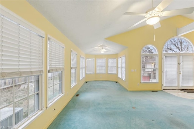 1146 Rogers Rd, Graham, NC 27253 - unfurnished sunroom with carpet, baseboards, and cooling unit