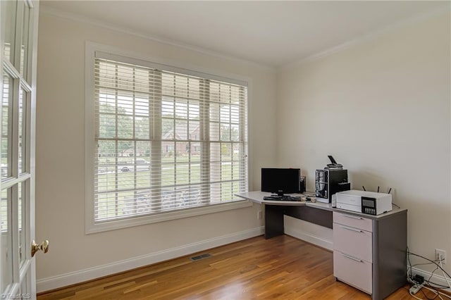 160 Serenity Pointe Dr, Kernersville, NC 27284 - office featuring healthy amount of natural light, crown molding, and light wood finished floors