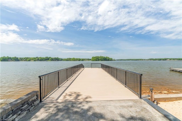 440 Sportsman Dr, Salisbury, NC 28146 - dock area featuring a water view