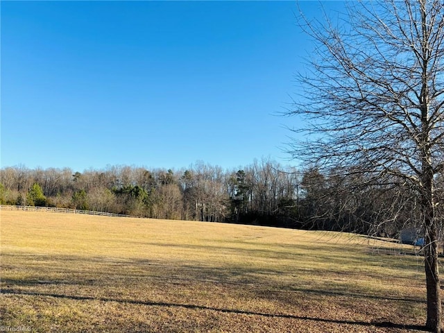 view of landscape featuring a rural view