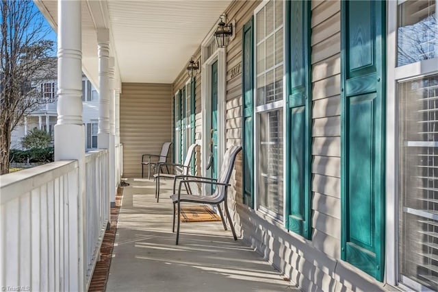 balcony with a porch