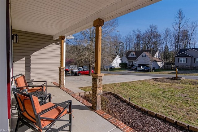 view of patio / terrace with covered porch