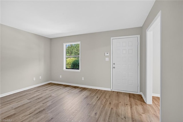 1814 Guyer St Unit A, High Point, NC 27265 - foyer with light wood-style floors and baseboards