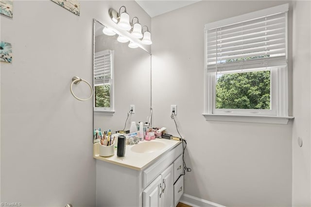 124 Jacklyn Ct, High Point, NC 27265 - bathroom featuring vanity and baseboards