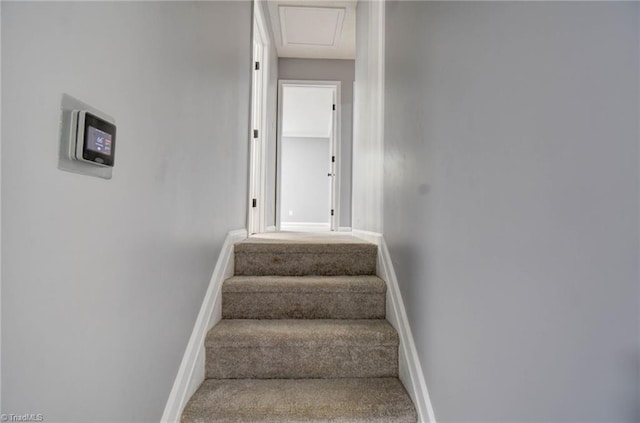 1638 Colonial Dr, Salisbury, NC 28144 - staircase with baseboards and carpet floors