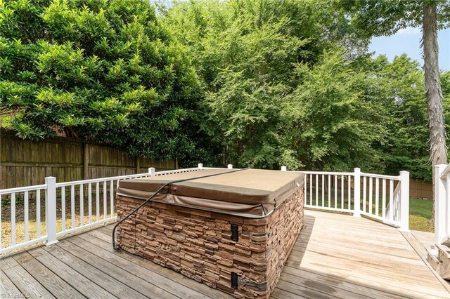 5921 Election Oak Dr, High Point, NC 27265 - view of wooden deck