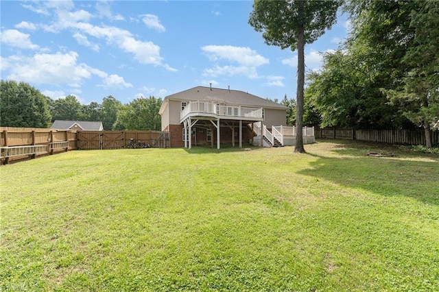 5921 Election Oak Dr, High Point, NC 27265 - back of property featuring stairs and a deck