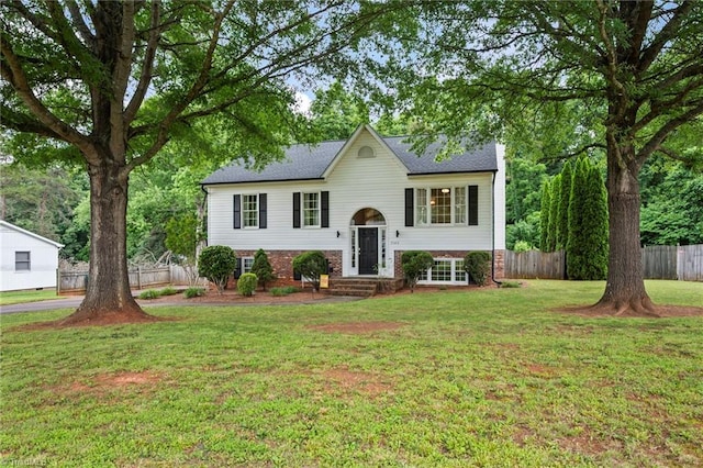 7145 Franklin Rd, Lewisville, NC 27023 - bi-level home featuring brick siding