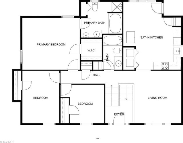 7145 Franklin Rd, Lewisville, NC 27023 - view of home floor plan