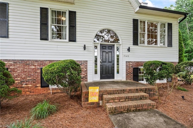 7145 Franklin Rd, Lewisville, NC 27023 - entrance to property featuring brick siding