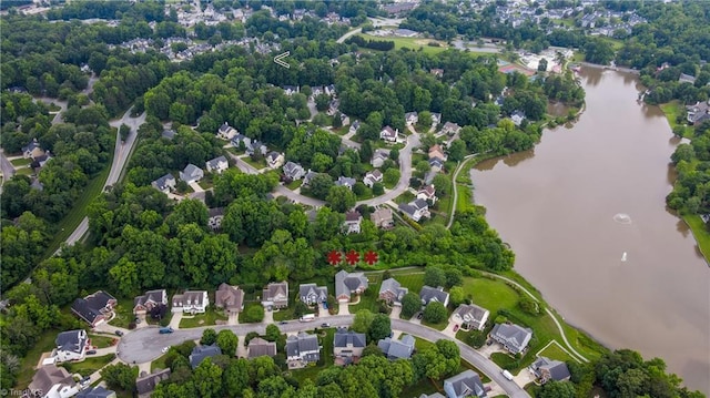 5110 Hartridge Way, Greensboro, NC 27407 - bird's eye view of a nearby body of water and a tree filled landscape
