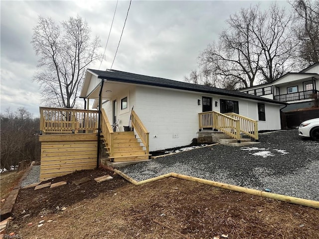 view of front of home