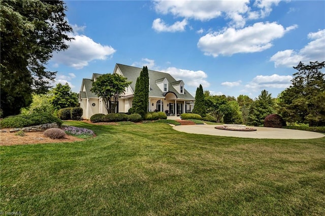 view of property exterior featuring a yard