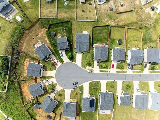 aerial view of residential area