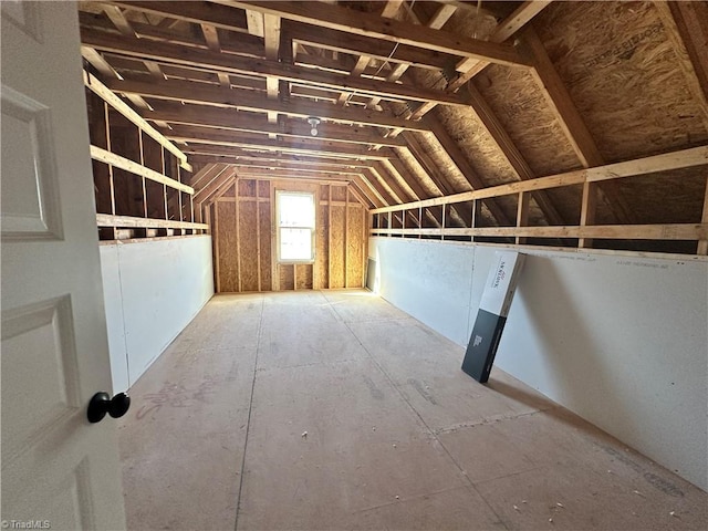 view of attic