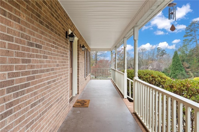 balcony with covered porch