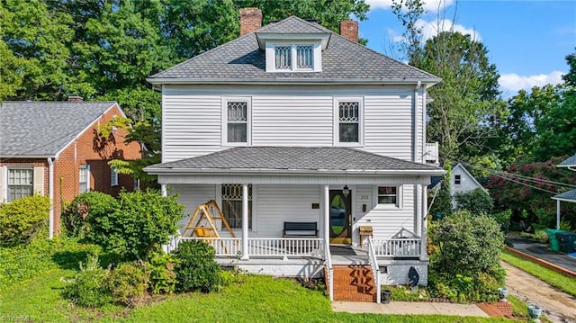 view of front of home featuring a porch