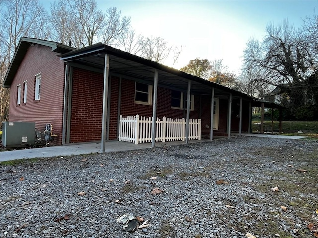 view of front of home