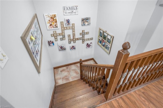 1705 Braemore Ct, Kernersville, NC 27284 - stairs with wood finished floors