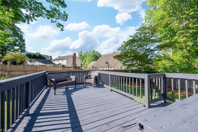 1705 Braemore Ct, Kernersville, NC 27284 - wooden terrace featuring a fenced backyard