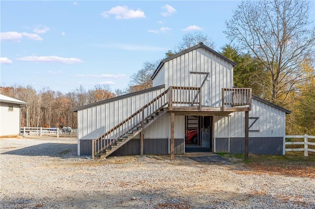 exterior space with an outdoor structure