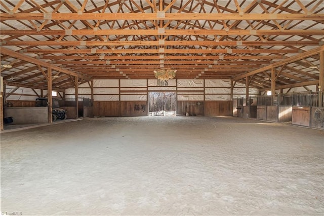 view of horse barn