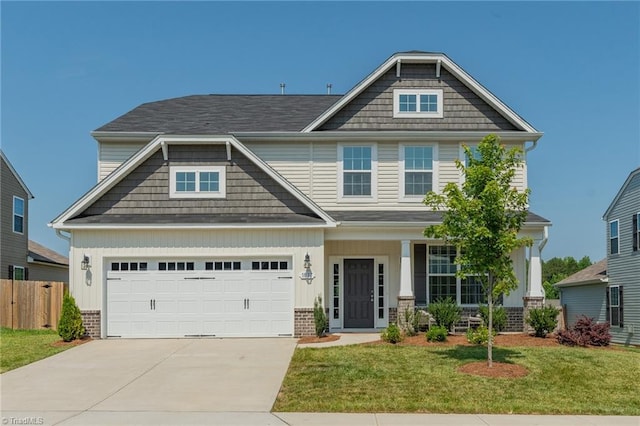 1837 Deveron Ct, Kernersville, NC 27284 - craftsman inspired home with driveway, covered porch, an attached garage, and board and batten siding