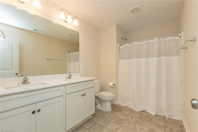 1837 Deveron Ct, Kernersville, NC 27284 - full bathroom featuring double vanity and curtained shower