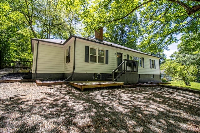 2370 W Clemmonsville Rd, Winston-Salem, NC 27127 - view of front of house with a chimney
