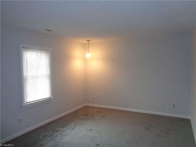 carpeted spare room with a healthy amount of sunlight