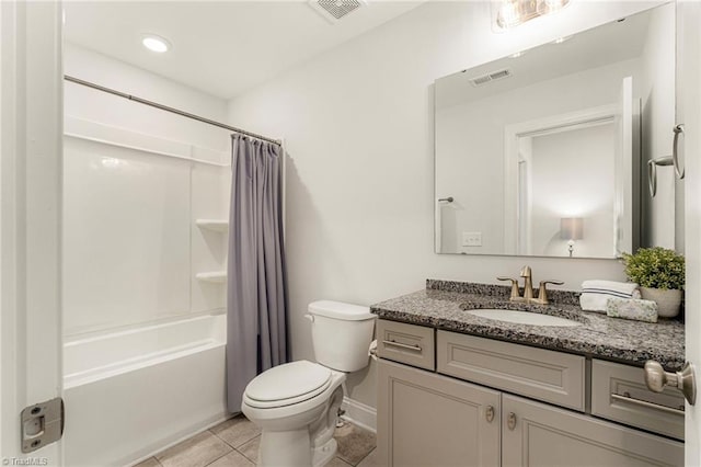 1348 Motsinger Rd, Winston-Salem, NC 27107 - bathroom with visible vents, tile patterned flooring, toilet, and vanity