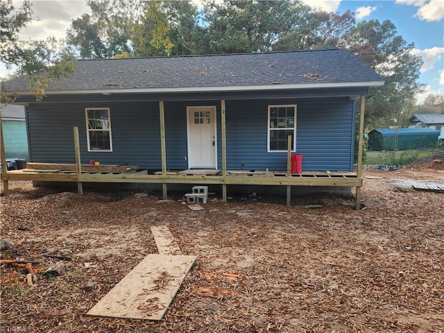 view of front of home featuring covered porch