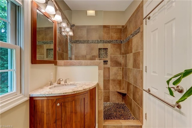 7 Pineburr Ct, Greensboro, NC 27455 - full bathroom featuring walk in shower and vanity