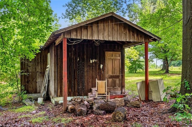 view of outbuilding with an outdoor structure