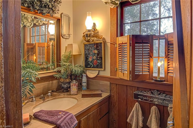 bathroom featuring vanity