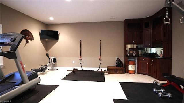 view of workout room